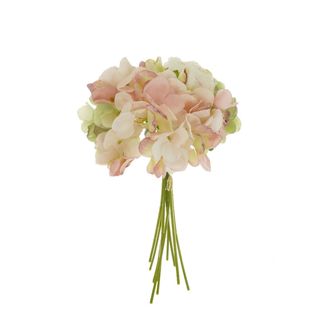 Dried Rose/Hydrangea Faux Bouquet