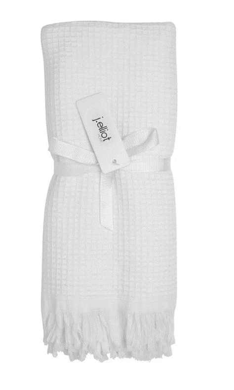 White Waffle Hand Towel Set of 2