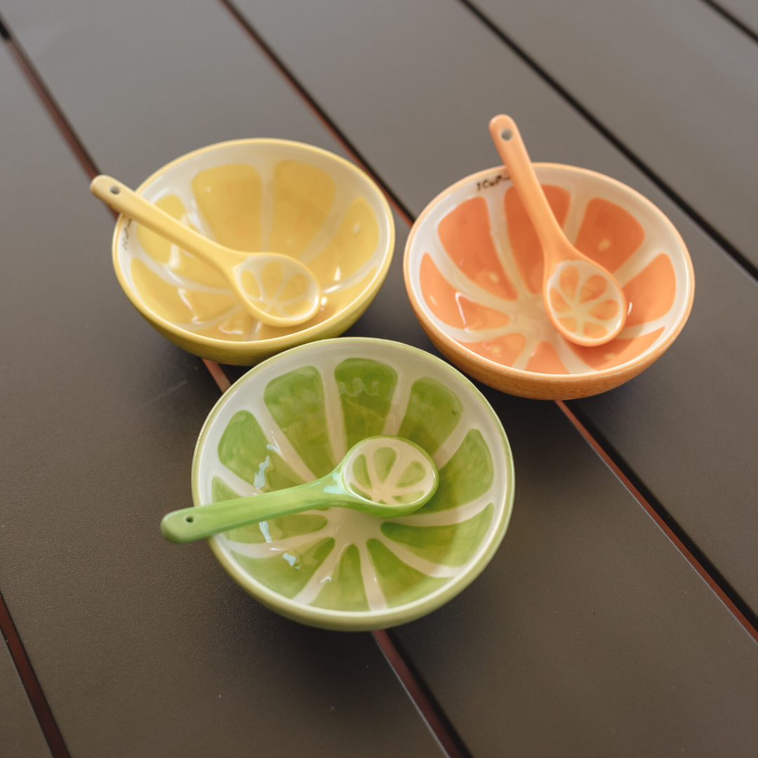 Lemon, Lime and Orange Spoon Set of 3