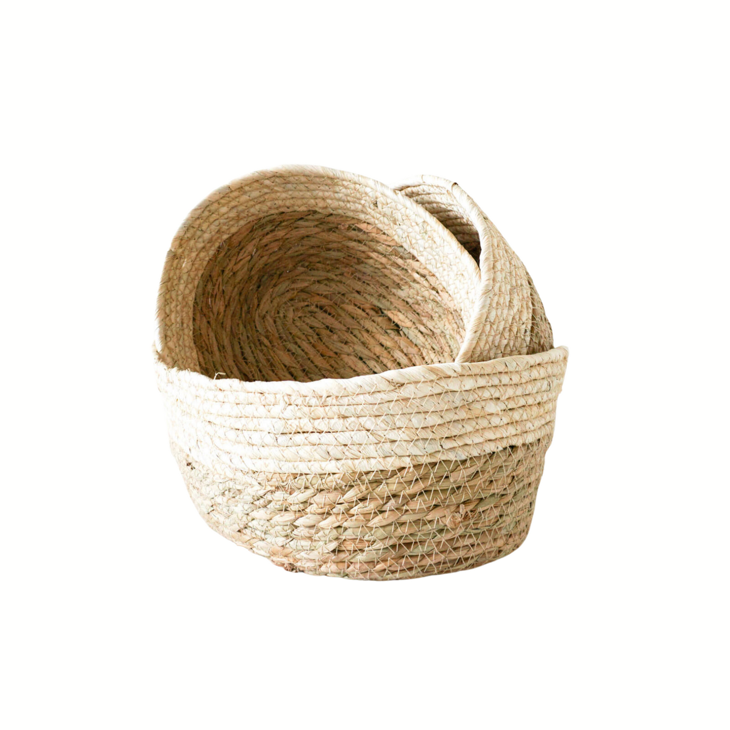 Natural/White Storage Basket - Set of 3