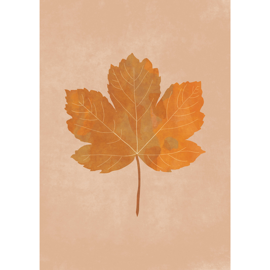 Hello Autumn/Maple Leaf - A4 Print